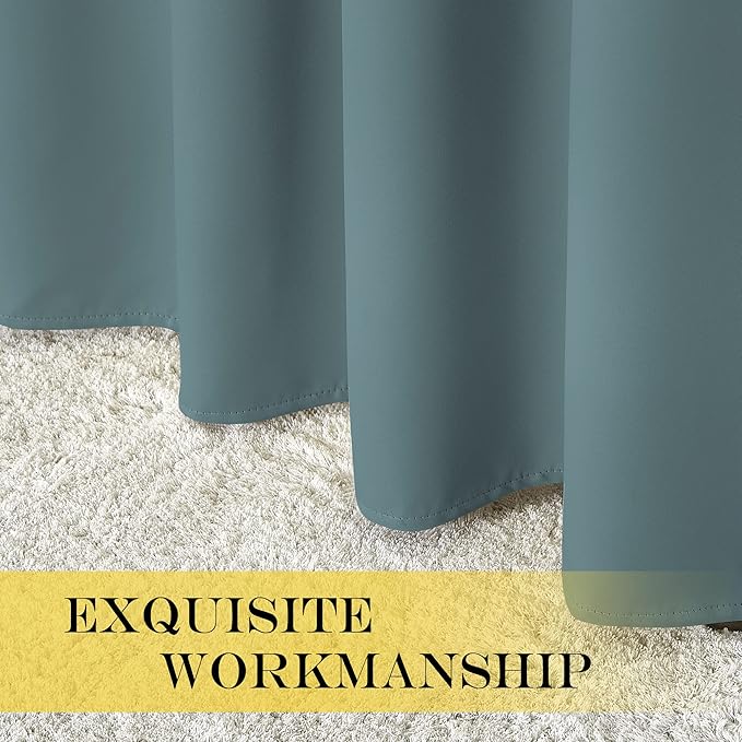 NICETOWN Room Darkening Short Curtain 54 inches Long