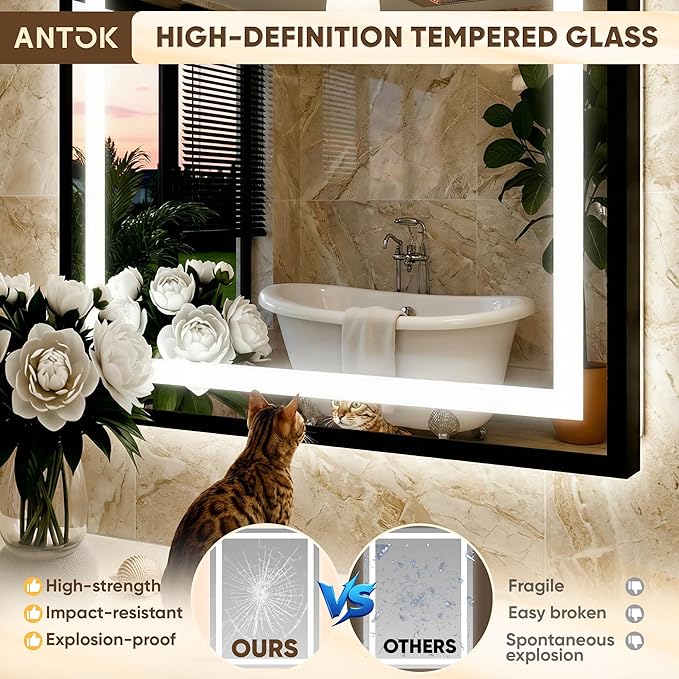 Antok 24X32 LED Bathroom Mirror