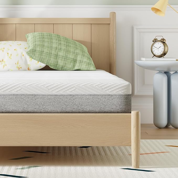 Novilla Twin XL Mattress 6 Inch, Gel Memory Foam Mattress Twin XL in a Box for Pressure Relief & Body Support & Cooling Sensation, CertiPUR-US Certified Safe Foams