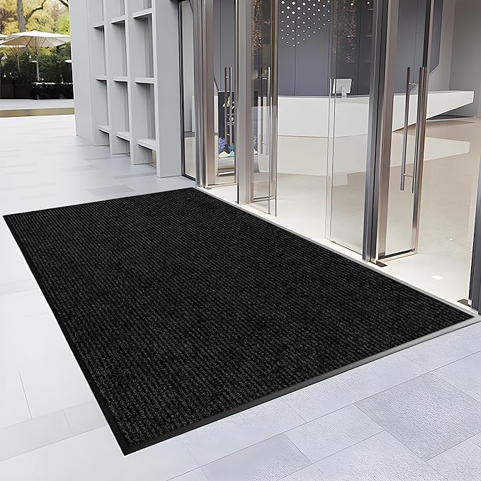 2′ x 58′ Front Door Mat Indoor Outdoor Entrance, Commercial Floor Mat Heavy Duty Dirt Trapper Entryway Doormat, Custom Size Non Slip Rubber Backing Welcome mat, Door Mat for High Traffic Area