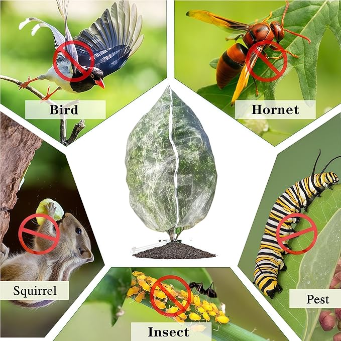 1 Pack 12.5×12.2Ft Extra Large Drawstring & Zipper Fruit Tree Netting Cover - Reusable Bird Netting for Blueberry Bushes, Anti-Cicada/Deer/Squirrel Large Plant Protection Net