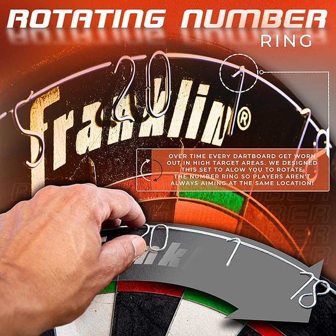 Franklin Sports Professional Dartboard - 18" Regulation Size