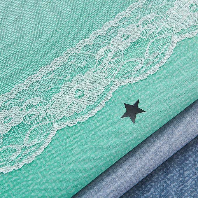 XiDi Curtains for Bedroom Decor, Rainbow Purplgreen grey52/96
