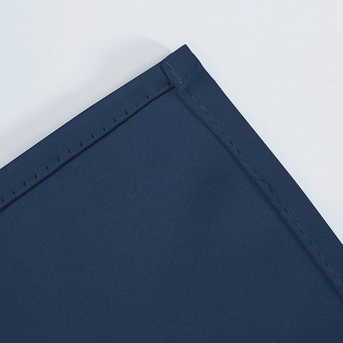 LEMOMO Navy Blue Blackout Curtains 42 x 63 Inch Length/Set of 2 Curtain