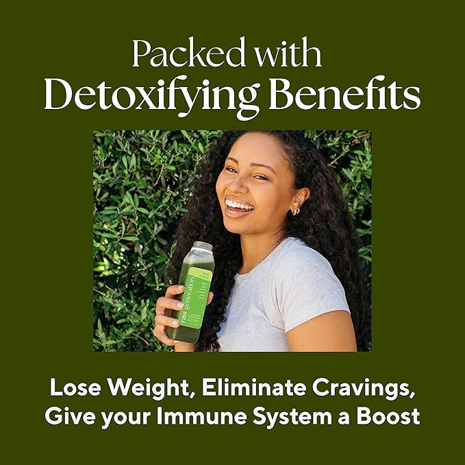 Raw Generation 3-Day Lower Sugar Cleanse - Boost Digestion & Eliminate Bloating/Gut, Colon, Liver/Less Sugar & 35gProtein Daily/Non-GMO, 100% Plant-Based Juices