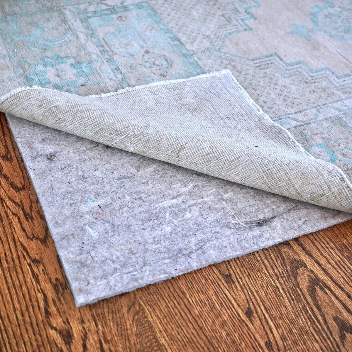 RUGPADUSA - Dual Surface - 9'x12' - 1/8" Thick - Felt + Rubber - Non-Slip Backing Rug Pad - Adds Low-Profile Comfort and Protection