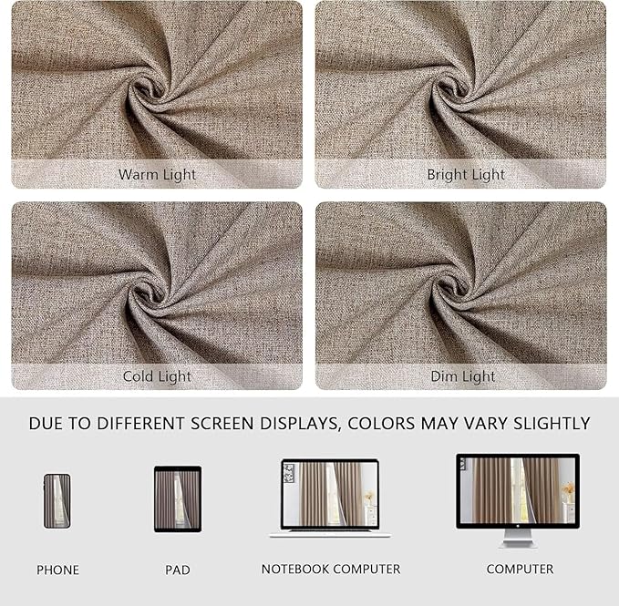 IGEMAEVE 100% Blackout Curtains