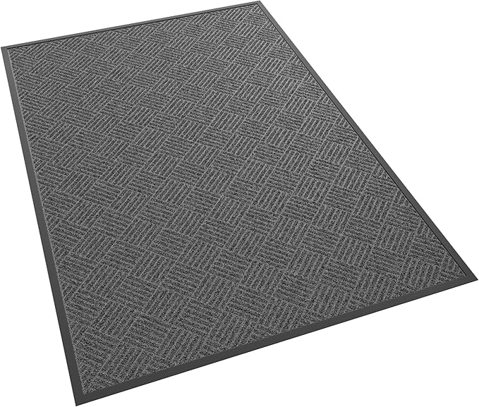 Front Door Mat, 6' x 4' Heavy Duty Indoor Outdoor Doormat, Non-Slip Backing Welcome Mats for Entryway, Low Profile, Commercial Door Mats