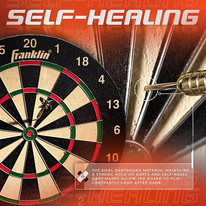 Franklin Sports Professional Dartboard - 18" Regulation Size