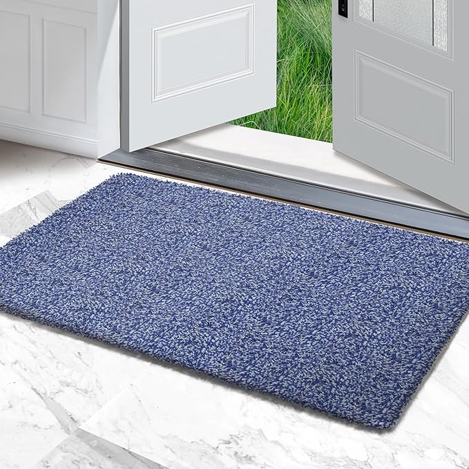 Premium Microfiber Indoor Door Mat – 32"x48" Washable Entry Mat, Non-Slip, Waterproof Backing, Super Absorbent, Low Profile Entryway Doormat for Indoor Entrance