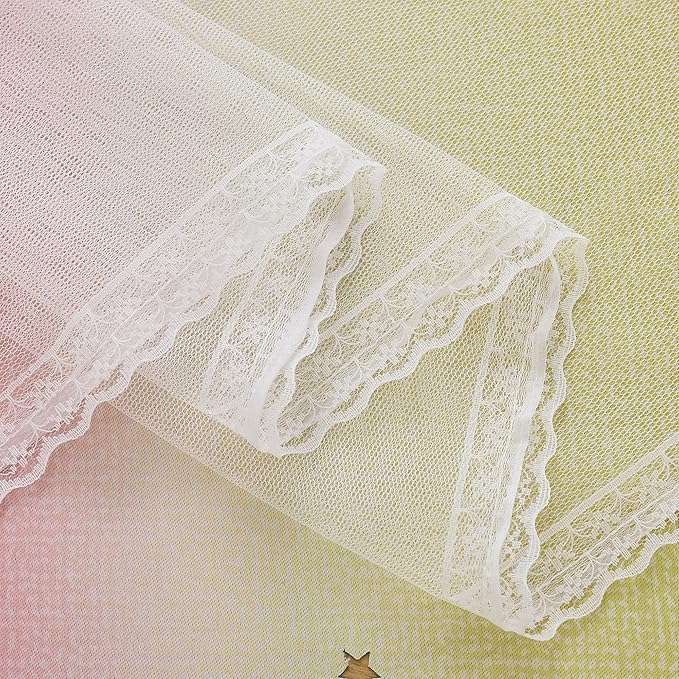 XiDi Pink Yellow Curtains for Bedroom Decor Blackout Curtains for Girls Kids