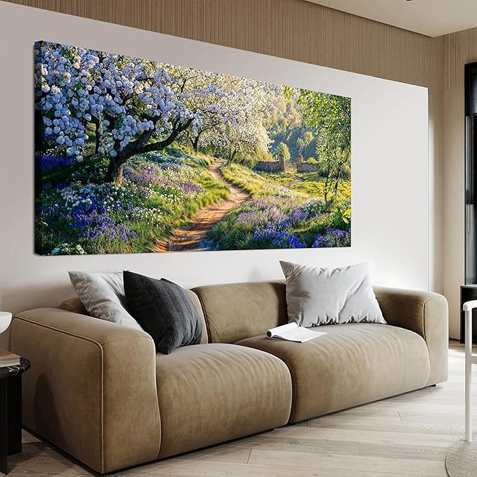 Large Canvas Wall Art Decor Large Modern Green Wall Art