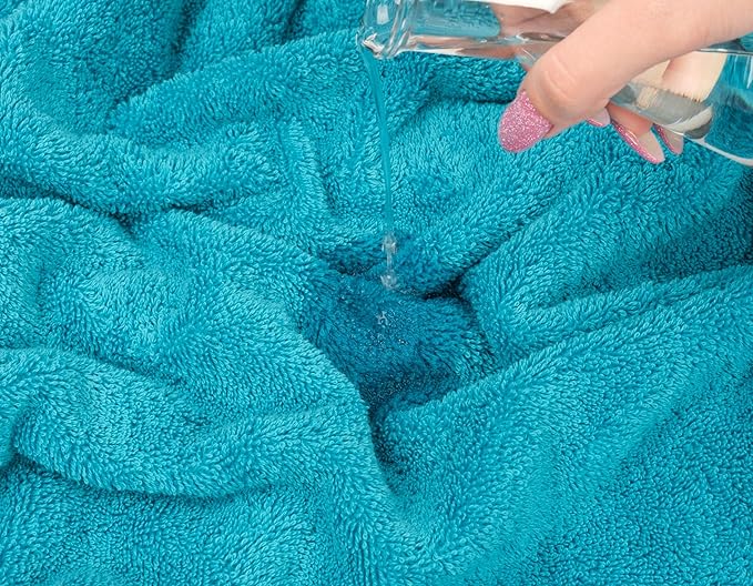 American Soft Linen 35x70 Jumbo Large Bath Towels, 600 GSM 100% Cotton Turkish Bath Sheet, Oversized Luxury Bath Towels for Bathroom Beach and Pool, Aqua Blue