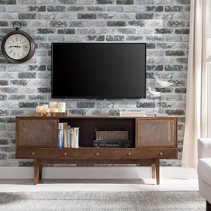 Guvana 17.3"×197" Brick Peel and Stick Wallpaper Grey Brick Contact Paper Self