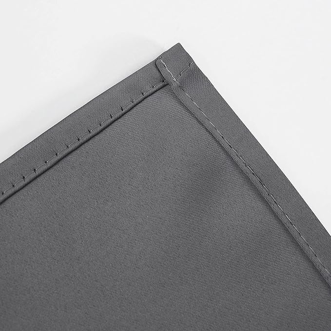 LEMOMO Blackout Curtains 66 x 84 inch/Frost Grey Curtains Set of 2