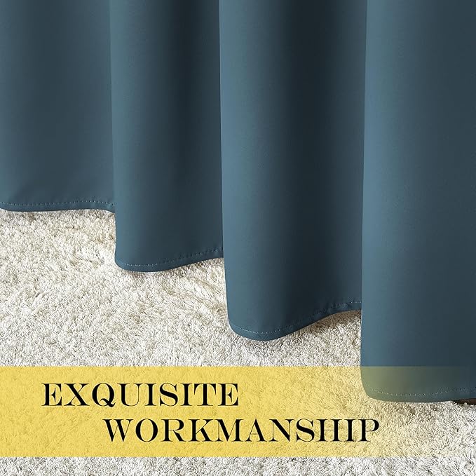 NICETOWN Blackout Doorway Curtain Drape 78 inch Long