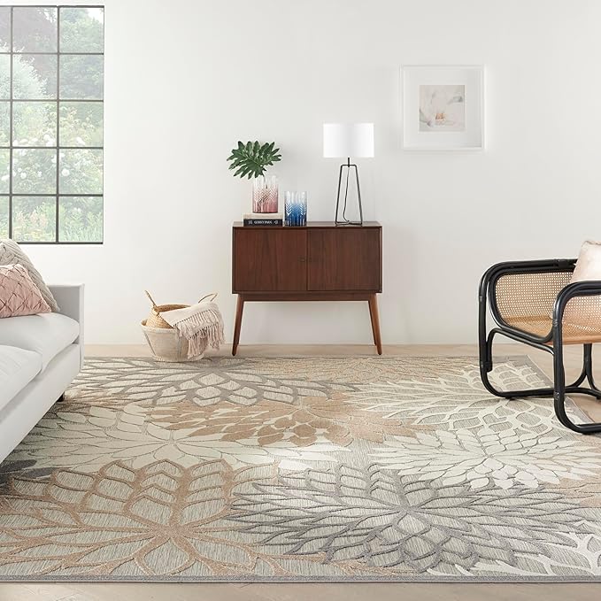 Nourison Home Aloha 10' x 14' Natural Outdoor Indoor/Outdoor Rug