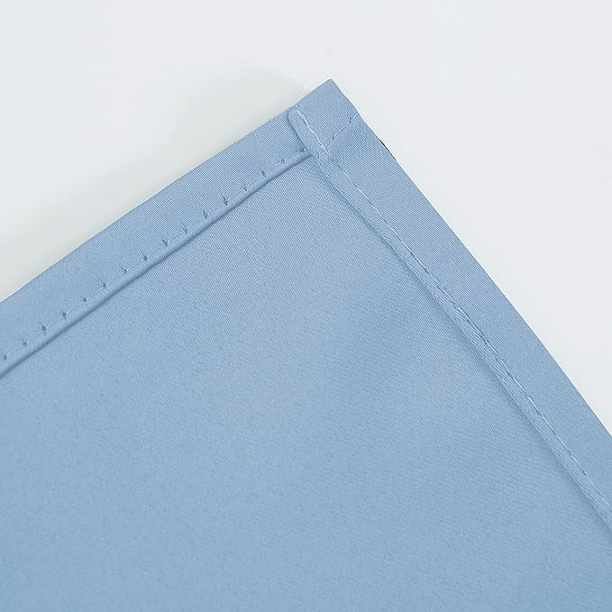LEMOMO Sky Blue Thermal Blackout Curtains/52 x 108 Inch/Set of 2 Panels Room