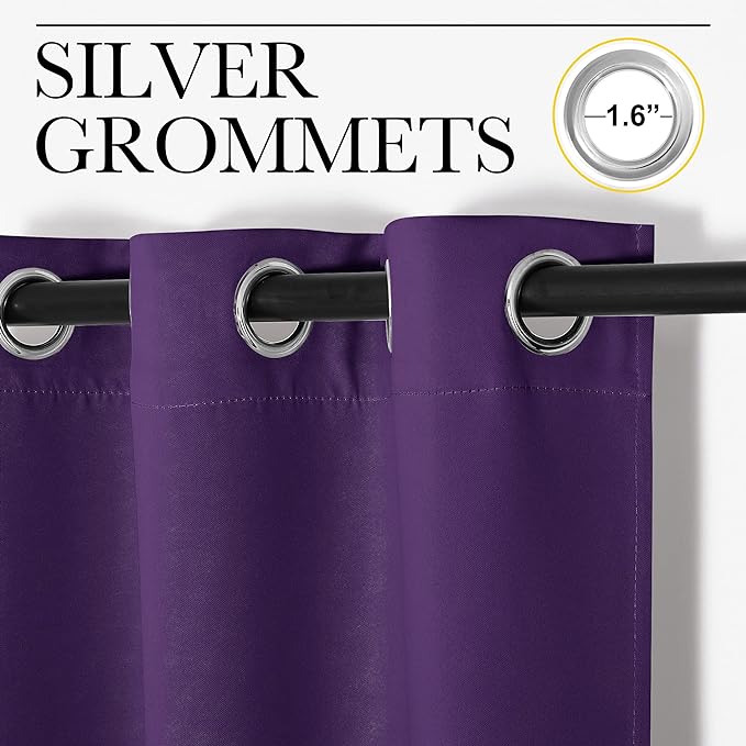NICETOWN Thermal Insulated Blackout Draperies Curtains, Triple Weave Home
