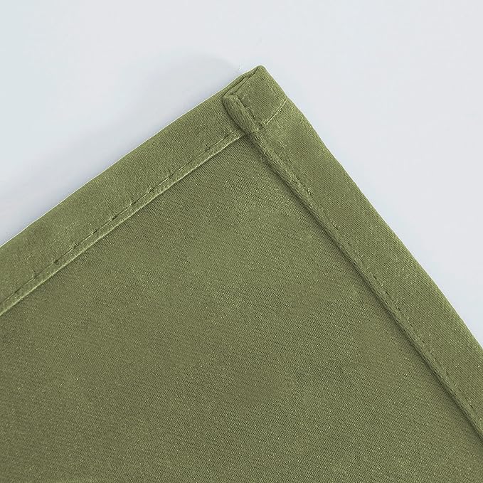 LEMOMO Olive Blackout Curtains/52 x 95 Inch/Set of 2 Panels Thermal Insulated