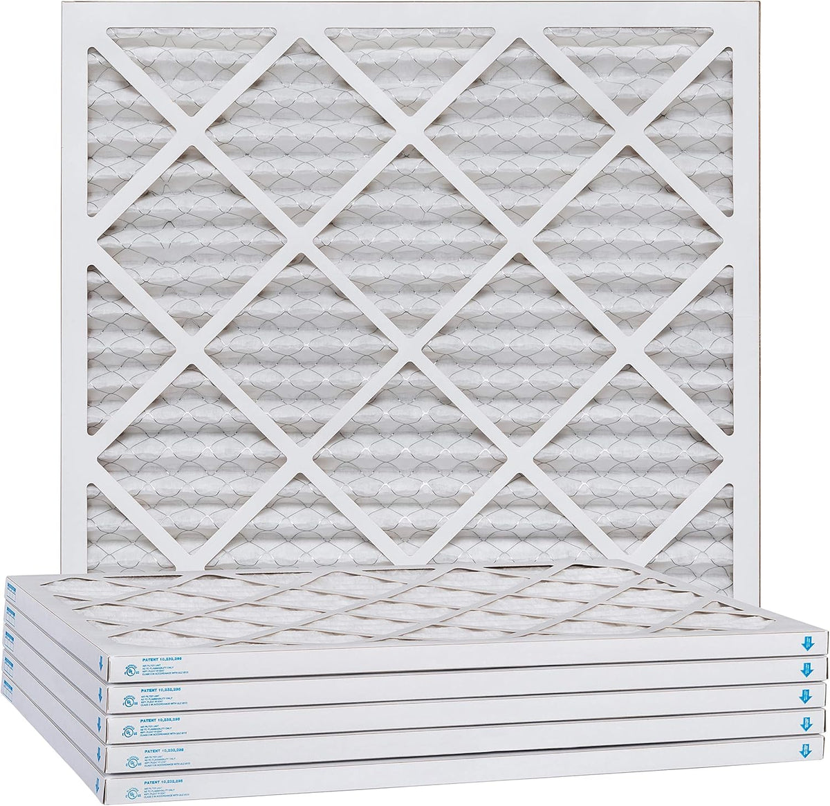 Aerostar 8x8x1 MERV 8, Pleated Air Filter, 8x8x1, Box of 6, Made in the USA