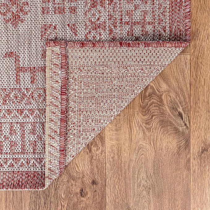 Keen Home Design Terrace Outdoor Runner Rug - 2x6 Washable Indoor/Outdoor Rug for Patio, Kitchen, Balcony, Beach, Garden, Deck and Porch, Size: 2'2"x5'7"