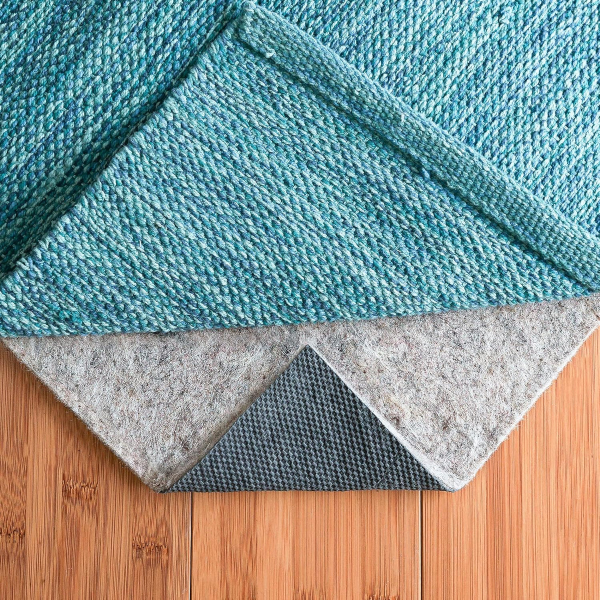 RUGPADUSA - Dual Surface - 7'x10' - 1/8" Thick - Felt + Rubber - Non-Slip Backing Rug Pad - Adds Low-Profile Comfort and Protection