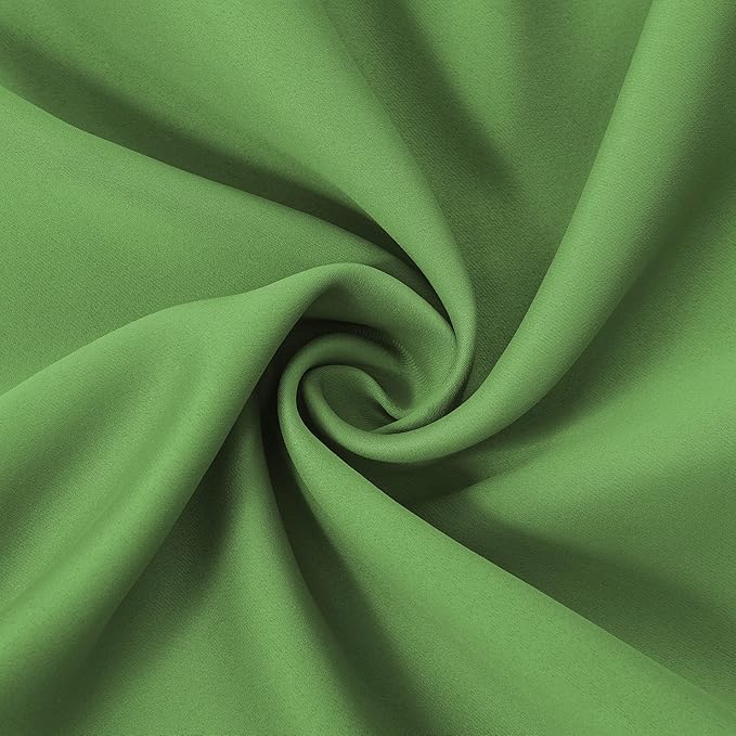 LEMOMO Light Green Blackout Curtains 38 x 54 Inch Length/Set of 2 Curtain