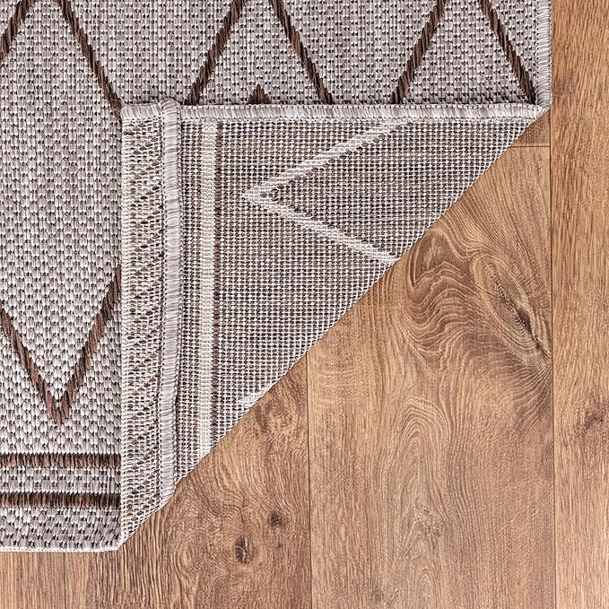 Keen Home Design Terrace Outdoor Area Rug - 10x14 Washable Indoor/Outdoor Rug for Patio, Kitchen, Balcony, Beach, Garden, Deck and Porch, Size: 10'x14'