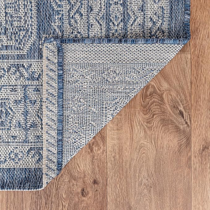Keen Home Design Terrace Outdoor Area Rug - 9x12 Washable Indoor/Outdoor Rug for Patio, Kitchen, Balcony, Beach, Garden, Deck and Porch, Size: 8'10"x12'
